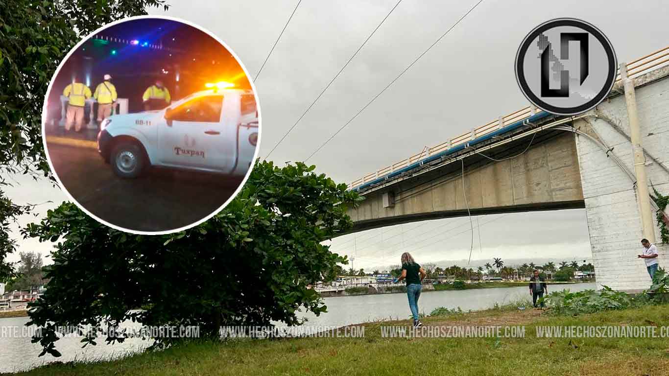 Mujer se arroja del Puente Tuxpan: Hallan cuerpo en el río